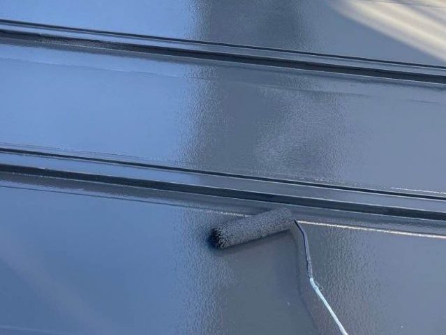 大野城市の金属屋根上塗り