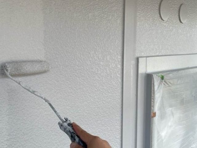 大野城市の外壁上塗り