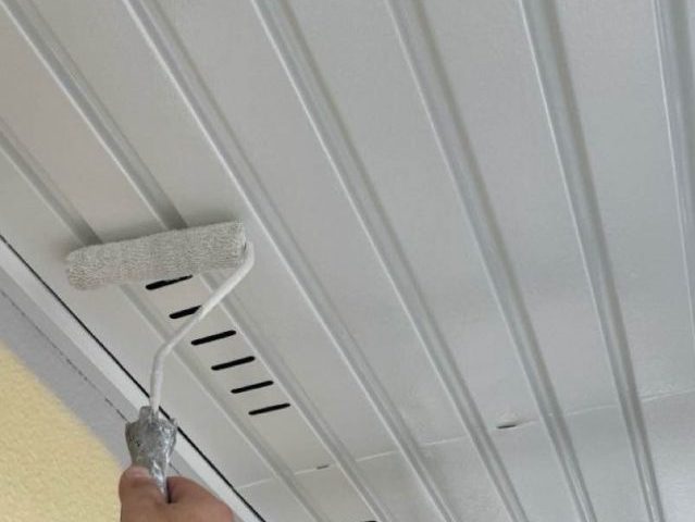 大野城市の軒天上塗り