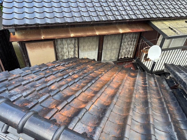 糸島市屋根の葺き直し工事、完了写真