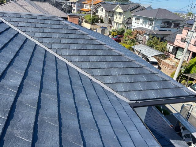大野城市でルーガを使用した葺き替え工事が完了