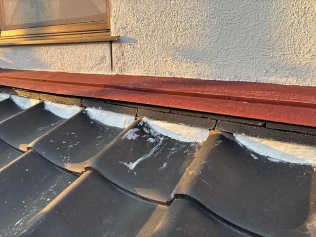 福岡市西区で漆喰の詰め直し後