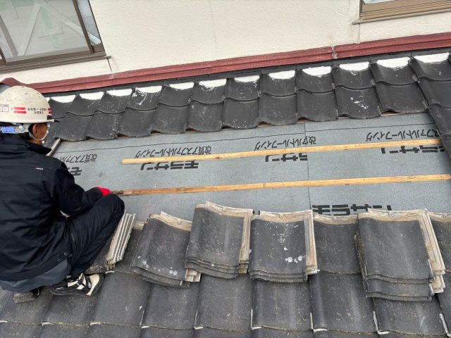福岡市西区で瓦の復旧