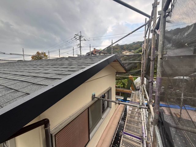 福岡市西区のカバー工事の雨仕舞い