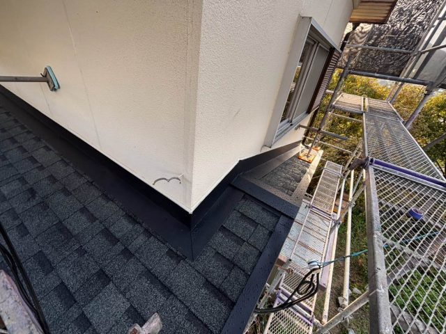 福岡市西区のカバー工事の板金仕上げ