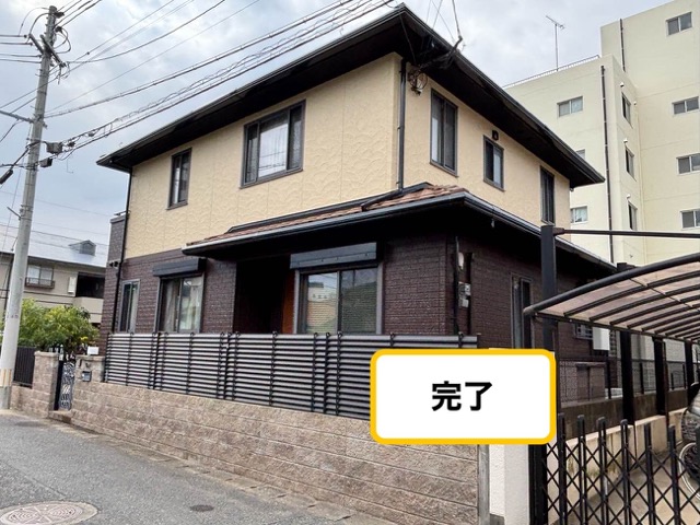 糸島市の外壁塗装、完了後の写真