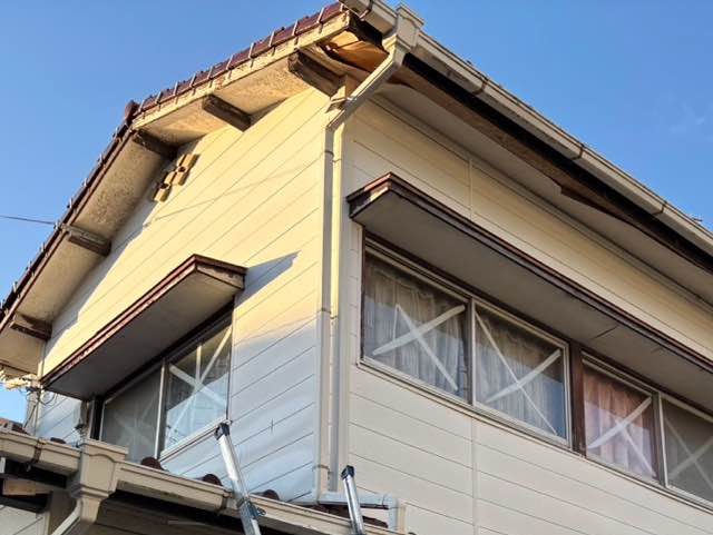 糸島市の修理が必要な軒樋
