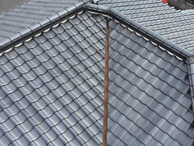 福岡市南区の調査で確認された谷板金の錆