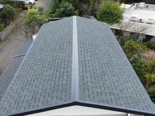 福岡市西区にて屋根カバー工事｜オークリッジスーパー施工後の仕上げ板金で雨漏り対策