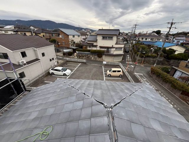 【福岡市南区】瓦屋根の老朽化対策！軽量な「ルーガ雅」で耐震性を向上させた葺き替え工事