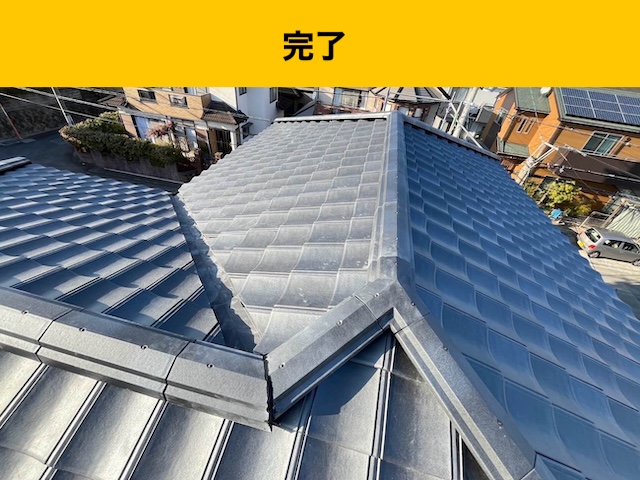 福岡市南区の屋根葺き替え工事、ルーガ、瓦屋根