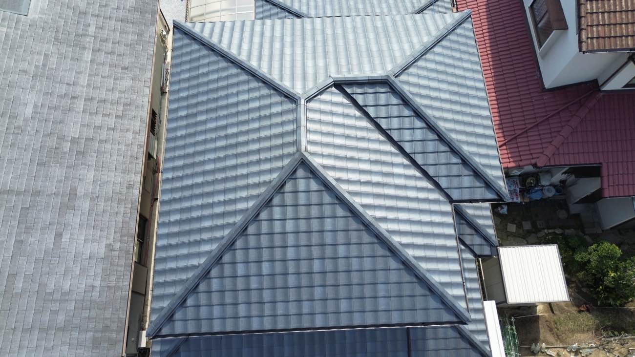 糸島市の屋根工事、葺き替え工事
