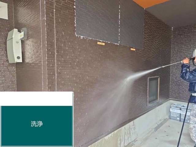 福岡市東区の方へ「外壁塗装工事レポート」リファイン艶消し、チャコールで重厚感ある外壁へ