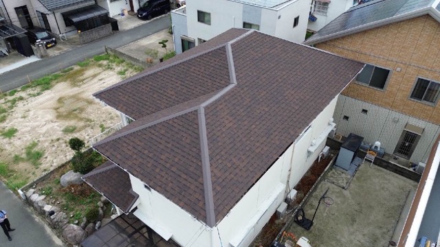 オークリッジスーパー、カバー工法、屋根の劣化・苔