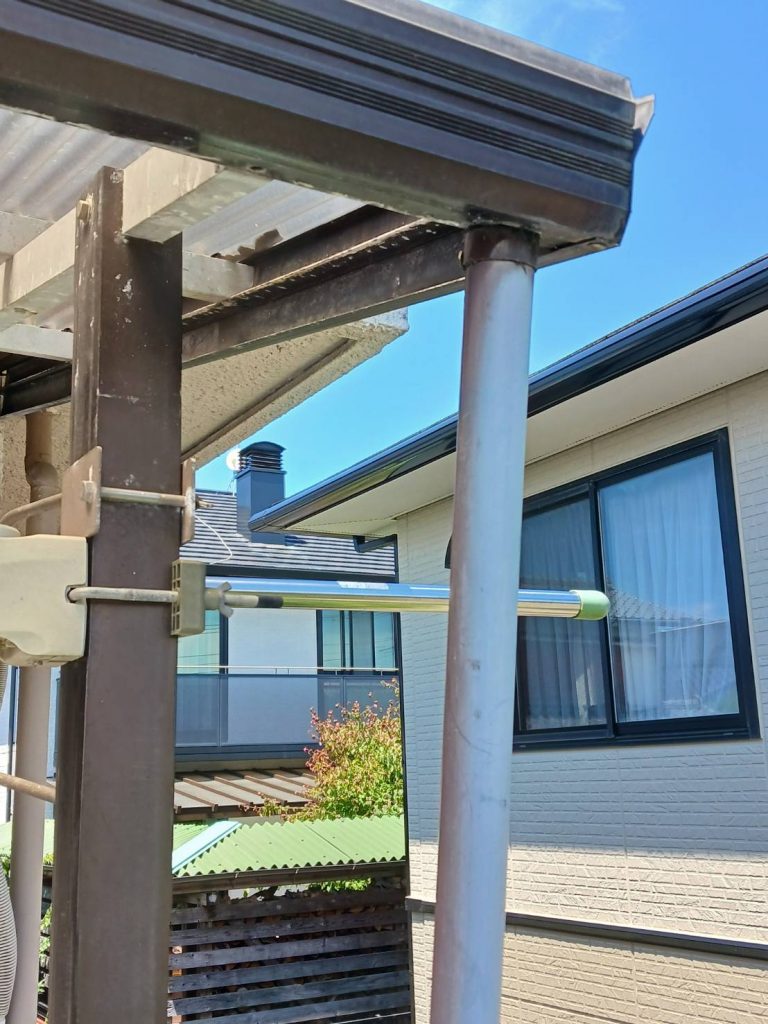 テラス支柱の全体