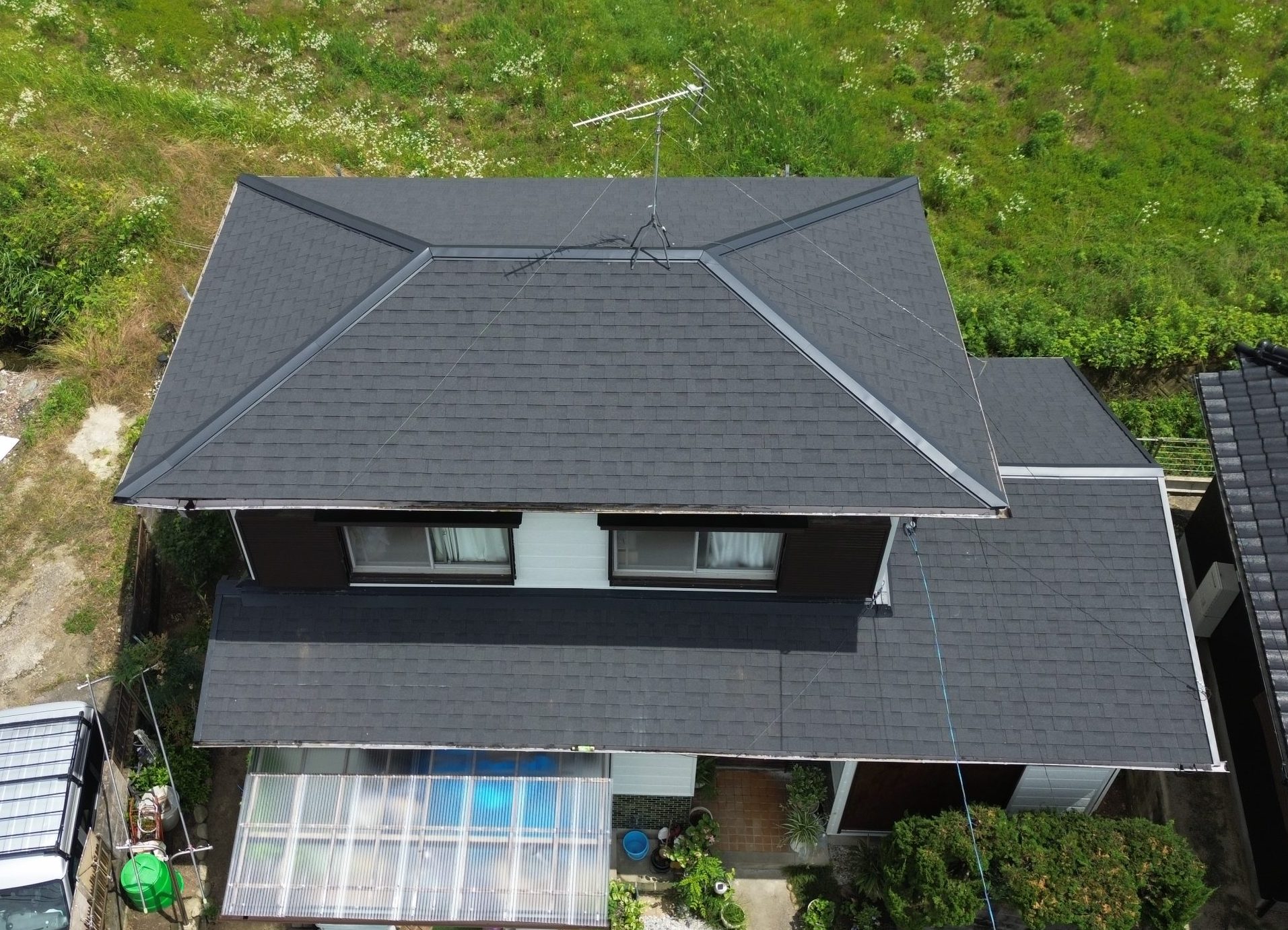 屋根葺き替え工事完了