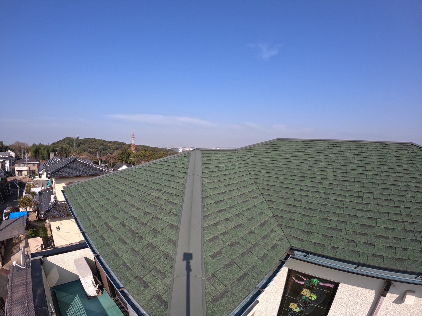 糸島市で実施した屋根定期点検の様子