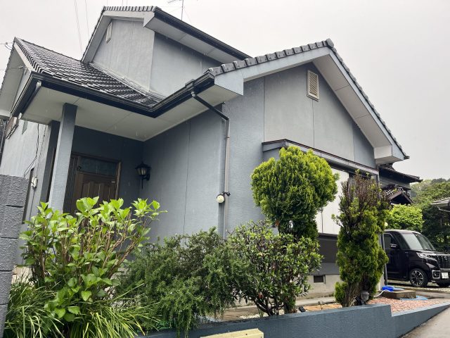 糸島市で外壁の劣化を気にされていた住宅