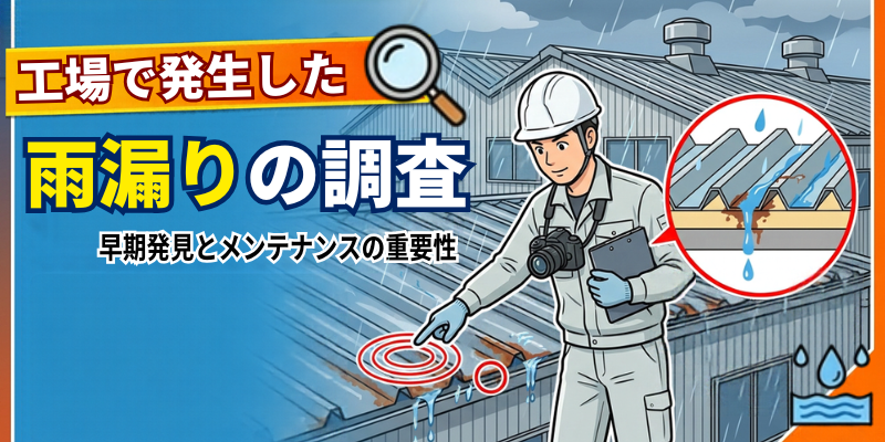 【福岡】工場・倉庫の雨漏り原因7選｜折板屋根・スレート屋根の修理方法を屋根のプロが解説