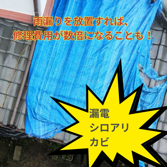 雨漏り放置の危険性